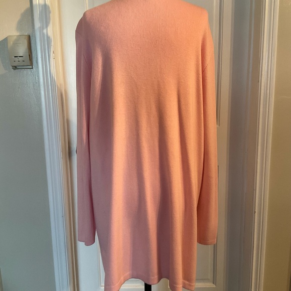 LAURA ..soft pink sweater coat - Picture 2 of 3